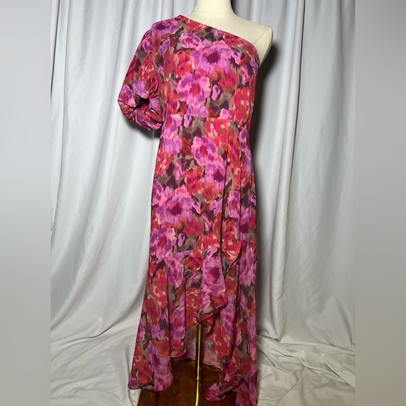 Showpo CLABELLE MIDI DRESS ONE SHOULDER RUFFLE TULIP HEM | 10 NWT - Picture 8 of 15